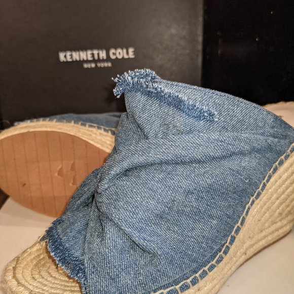 Kenneth Cole Blue Denim Espadrille US9 - Picture 1 of 6